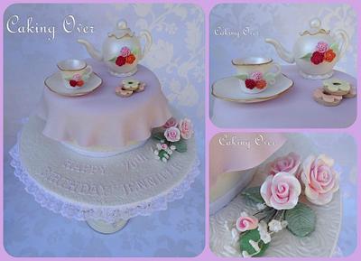 Tea party themed cake - Cake by Amanda Brunott