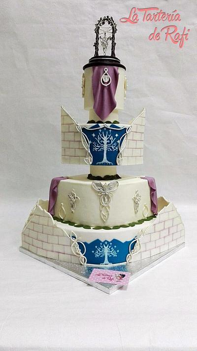  Wedding Cake Lord of the Rings, the Elves / Tarta de boda Señor de los anillos, los Elfos - Cake by Rafaela Carrasco (La Tartería de Rafi)
