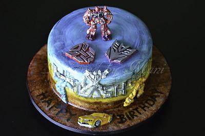 transformers b'day cake - Cake by designed by mani