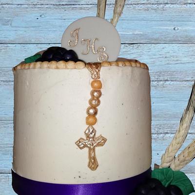 Holy Communion cake - Cake by Fernandas Cakes And More