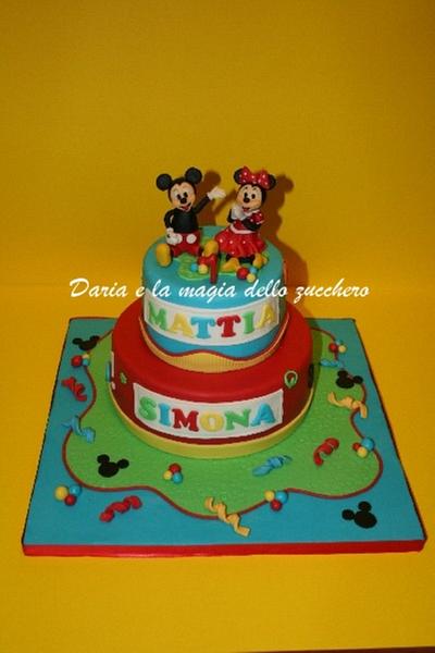 Mickey and Minnie mouse cake - Cake by Daria Albanese