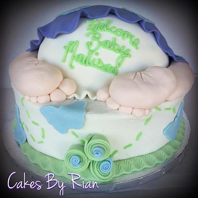 Baby Bum Butterfly Cake - Cake by Cakes By Rian