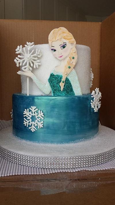 Elsa  - Cake by SweetAsSugar