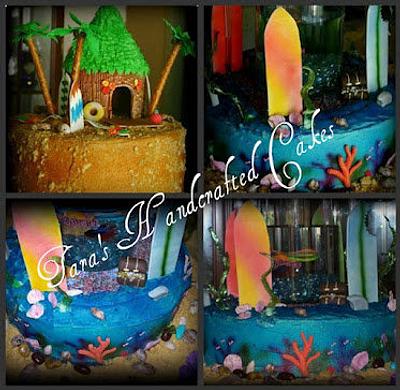 Beach party cake - Cake by Taras Handcrafted Cakes