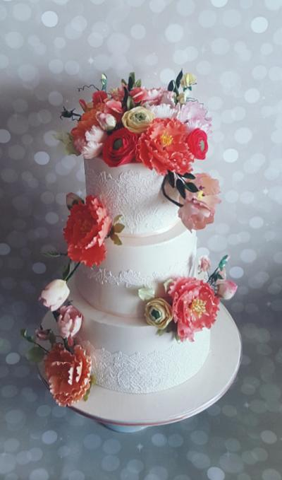 Floral Beauty - Cake by Indulgence by Shazneen Ali