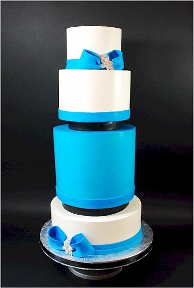 Little Black Separator Wedding Cake - Cake by Jenniffer White