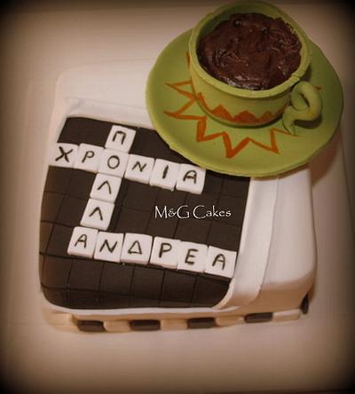 Crossword cake - Cake by M&G Cakes