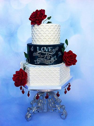 Red Roses - Cake by Jen's Cake Boutique