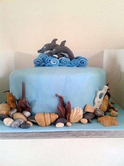 Dolphin Cake - Cake by kimlinacakesandcraft