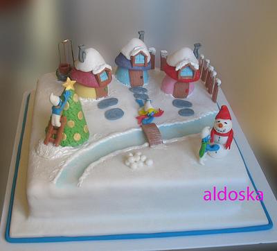 Smurfs - Cake by Alena
