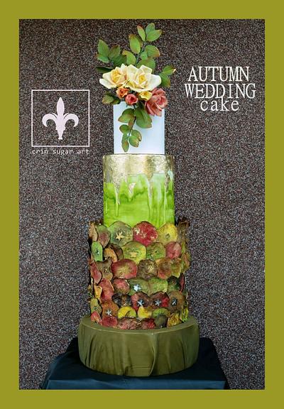 Autumn wedding cake - Cake by Crin sugarart