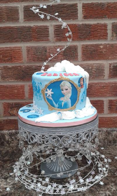 Elsa's hair - Frozen cake - Cake by Karen's Kakery