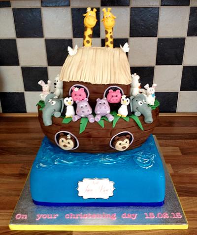 Noah's ark christening cake - Cake by silversparkle