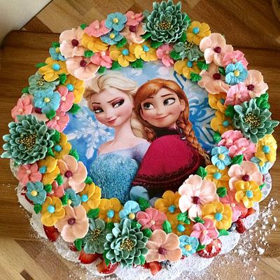 Florals Wreath Buttercream Cake - Cake by Yusy Sriwindawati