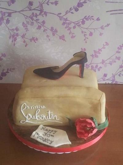 Christian Louboutin Shoe Box 30th Cake  - Cake by Truly Scrumptious Cakes by Christine 