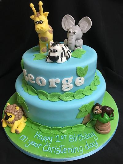 Two tier safari cake  - Cake by Adelicious_cake