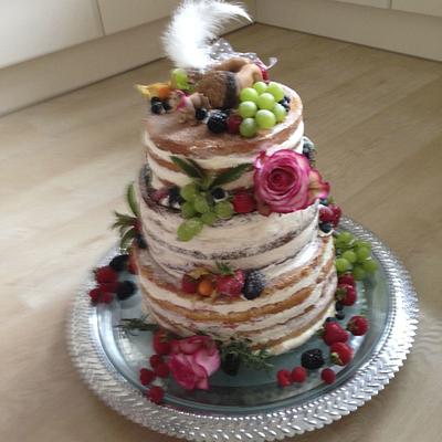 naked wedding cake - Cake by Claudia123