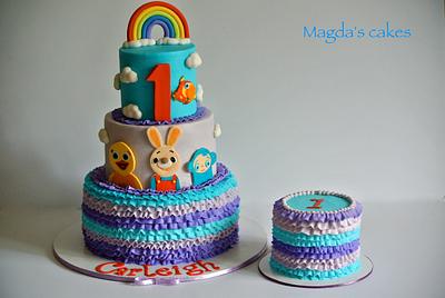 Carleigh's first birthday - Cake by Magda's cakes