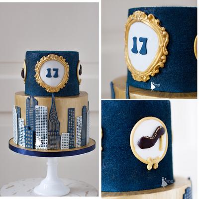 Chique sweet 17 cake - Cake by Taartjes van An (Anneke)
