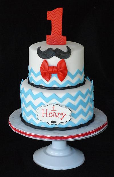 Mustache Bash Cake - Cake by Heather