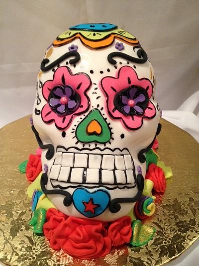 El Dia de los Muertos - Santa Muerte - Day of the dead  - Cake by Caroline Diaz 