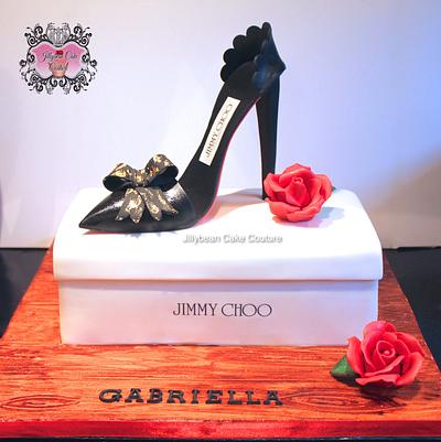 Jimmy Choo shoe cake - Cake by Jillybean Cake Couture