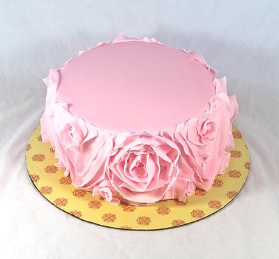 fabric rose cake - Cake by soods