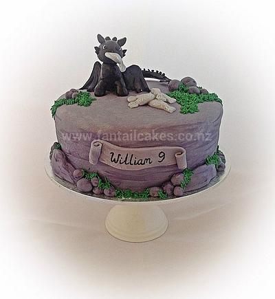Toothless the dragon - Cake by Fantail Cakes