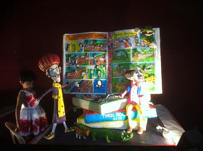 Cake based on a comic book  - Cake by Purwa 
