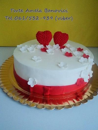 love hearts cake - Cake by Torte Amela