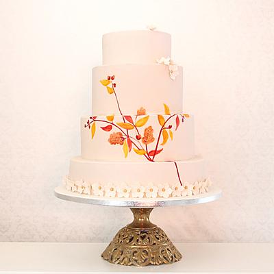 Daphne Hand painted wedding cake - Cake by Tatiana Diaz - Posh Tea Time