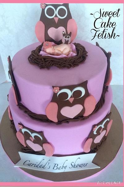 Baby Owl Cake  - Cake by Heidi