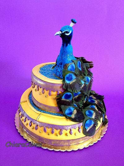 Peacock cake - Cake by Chiara Antonelli