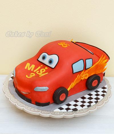 Lightning McQueen  - Cake by Cakes by Toni