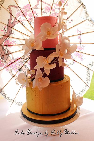 Oriental Orchids - Cake by Holly Miller