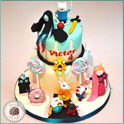 Adventure time cake - Candy Kingdom - Cake by Mericakes