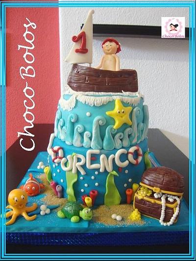 Ocean  - Cake by ChocoBolos