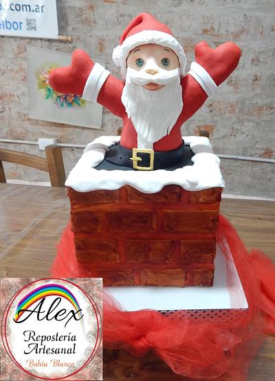 Papá Noel quiere entrar - Cake by Alexrepostería