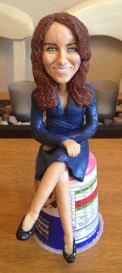 Kate Middleton Modelling Chocolate figure - Cake by Lara Clarke
