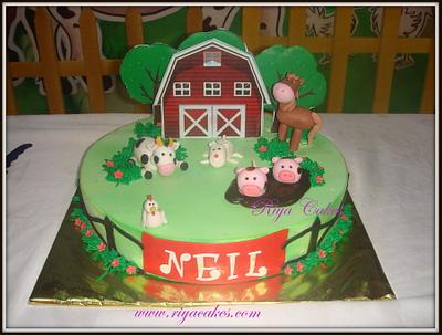 Barnyard theme cake - Cake by Riya