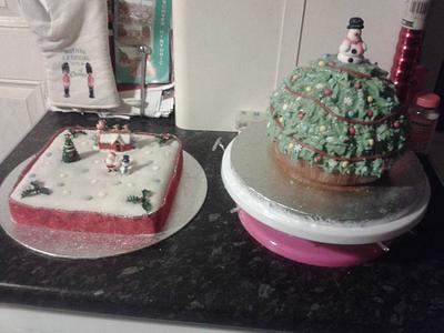 christmas cakes 2016 - Cake by Sharon collins