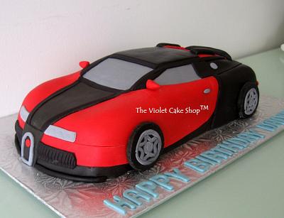 3D Bugatti Veyron - Cake by Violet - The Violet Cake Shop™