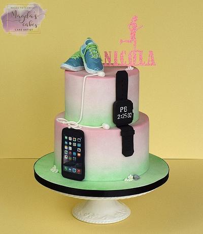 Cake for a runner - Cake by Magda's Cakes (Magda Pietkiewicz)