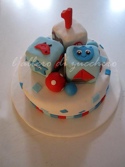 happy 1st birthday! - Cake by L'albero di zucchero