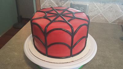 Spiderman Web - Cake by Molly Gearhart