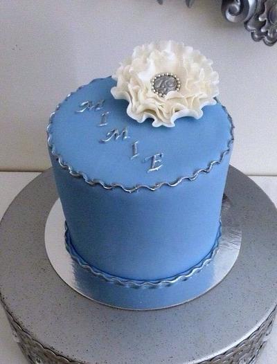 Little blue cake - Cake by Marie-France