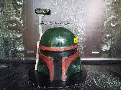 Boba Fett Helmet- Star Wars - Cake by Amy'z Cakez & Sweetz