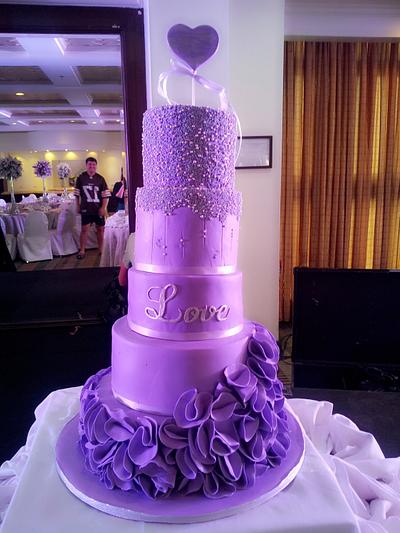Purple Love - Cake by Frosted Dreams 