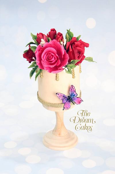 Vibrant Roses - Cake by Ashwini Sarabhai