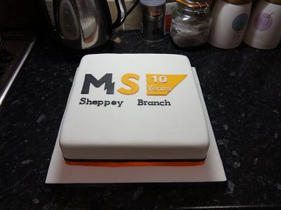 MS Society anniversary cake - Cake by Jodie Innes